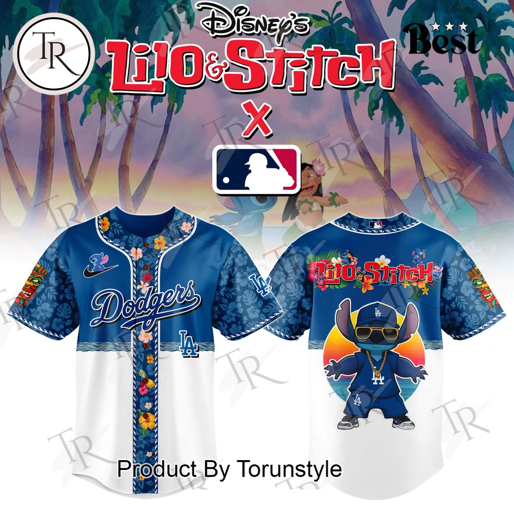 Los Angeles Dodgers X Lilo & Stitch 2025  Edition Baseball Jersey