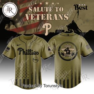 Philadelphia Phillies X Salute To Veterans 2025 Limited Edition Baseball Jersey