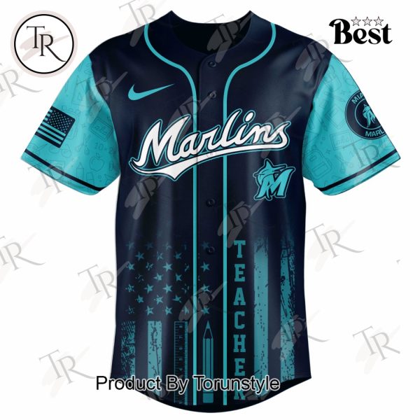 Miami Marlins X Teacher Appreciation Day 2025 Special Edition Baseball Jersey