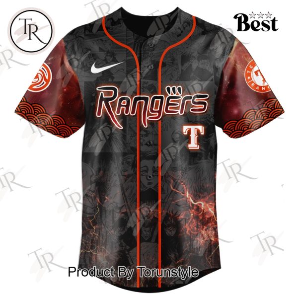 Texas Rangers X Jujutsu Kaisen 2025 “Ryomen Sukuna” Special Edition Baseball Jersey
