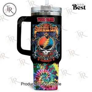 Grateful Dead Steal Your Face Custom Name Limited Edition 40oz Tumbler