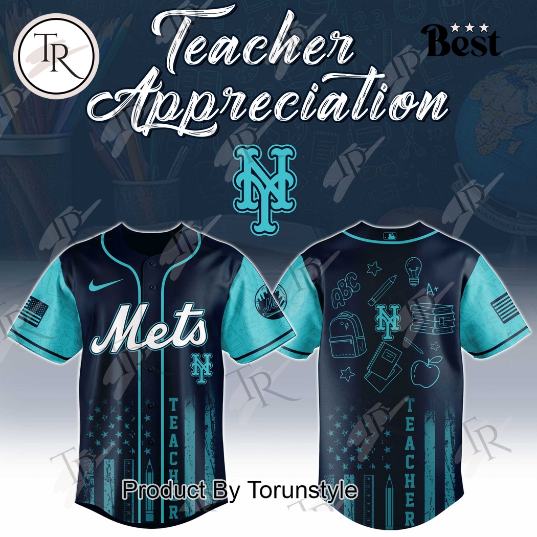 New York Mets X Teacher Appreciation Day 2025 Special Edition Baseball Jersey New York Mets X Teacher Appreciation Day 2025 Special Edition Baseball Jersey
