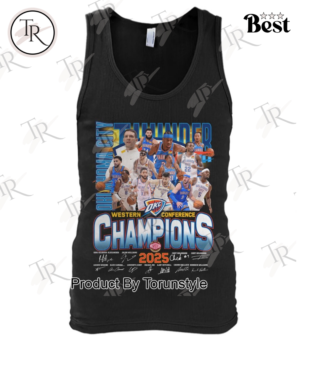 Oklahoma City Thunder Western Conference Champions 2025 Limited Edition T-Shirt Oklahoma City Thunder Western Conference Champions 2025 Limited Edition T-Shirt