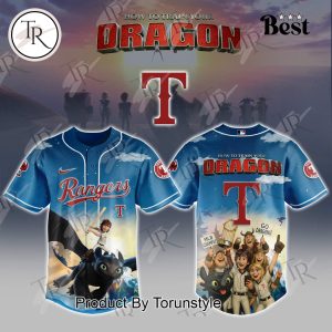 Texas Rangers X How To Train Your Dragon 2025 Limited Edition Baseball Jersey