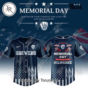 Milwaukee Brewers X Memorial Day We Honor Your Courage And Love For Our Dear Country 2025 Limited Edition Baseball Jersey