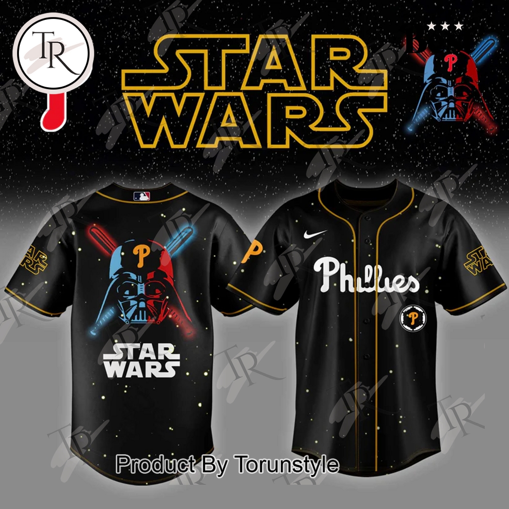 Philadelphia Phillies 2025 X Star Wars Limited Edition Baseball Jersey Philadelphia Phillies 2025 X Star Wars Limited Edition Baseball Jersey