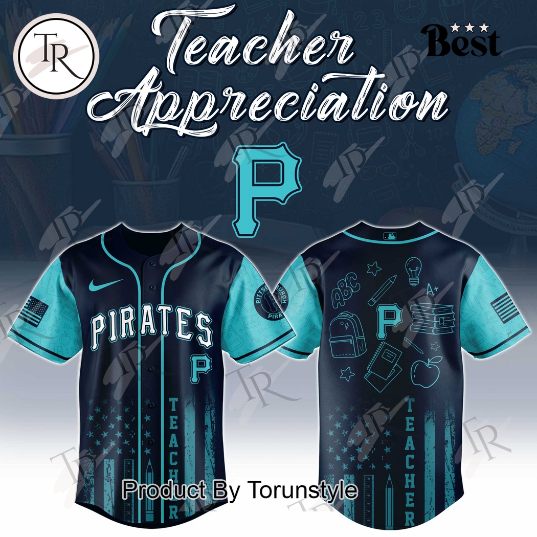 Pittsburgh Pirates X Teacher Appreciation Day 2025 Special Edition Baseball Jersey Pittsburgh Pirates X Teacher Appreciation Day 2025 Special Edition Baseball Jersey