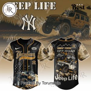 New York Yankees X Jeep Life 2025 Off-Road Limited Edition Baseball Jersey