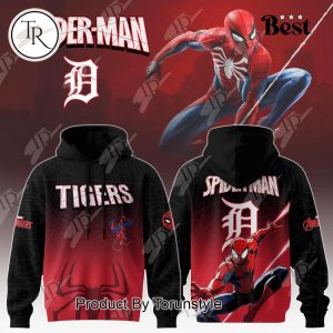 Detroit Tigers X Spider Man Game Night 2025 Limited Edition Hoodie