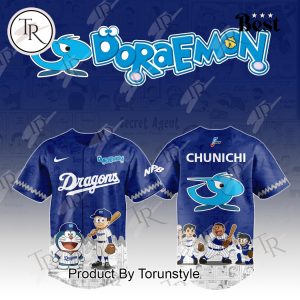 Chunichi Dragons X Doraemon 2025 Special Edition Baseball Jersey