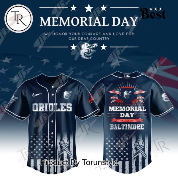 Baltimore Orioles X Memorial Day We Honor Your Courage And Love For Our Dear Country 2025 Limited Edition Baseball Jersey