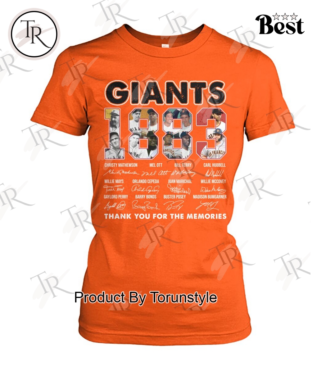 San Francisco Giants 1883-2025 Thank You For The Memories T-Shirt San Francisco Giants 1883-2025 Thank You For The Memories T-Shirt