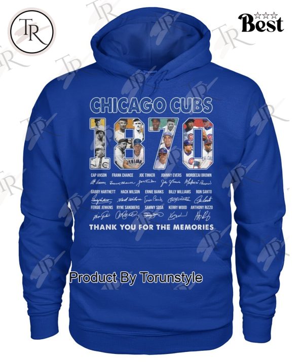 Chicago Cubs 1870 Thank You For The Memories T-Shirt