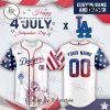 Los Angeles Angels X Happy 4th Of July Independence Day 2025 Custom Name Baseball Jersey
