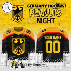 Germany Hockey X Peanuts Night 2025 Custom Name Limited Edition Hockey Jersey