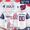 Texas Rangers X Happy 4th Of July Independence Day 2025 Custom Name Baseball Jersey