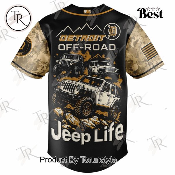 Detroit Tigers X Jeep Life 2025 Off-Road Limited Edition Baseball Jersey
