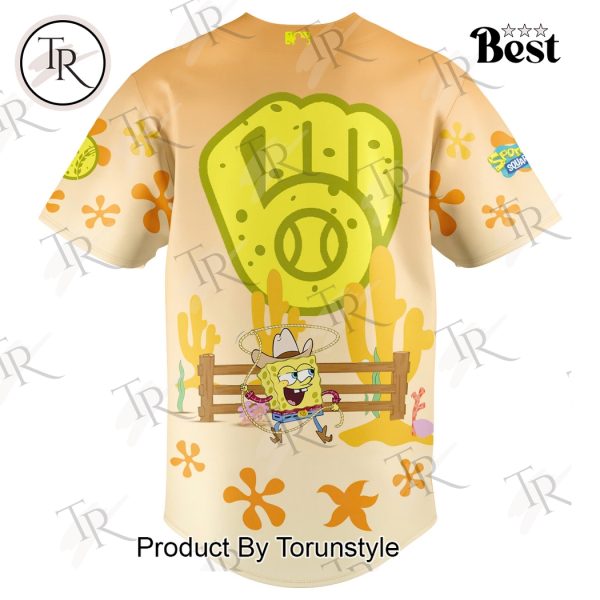 Milwaukee Brewers X Sponge Bob Square Pants 2025 Limited Edition Baseball Jersey