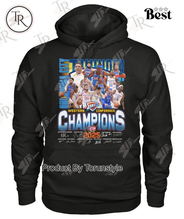 Oklahoma City Thunder Western Conference Champions 2025 Limited Edition T-Shirt