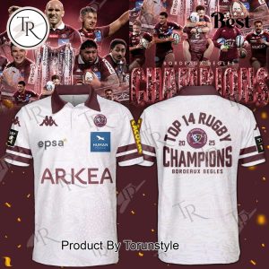 Union Bordeaux Begles Top 14 Rugby Champions 2025 Limited Edition Hoodie