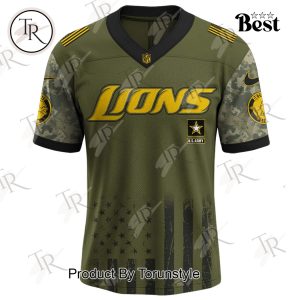 Detroit Lions X 250th U.S Army This We’ll Defend Limited Edition Football Jersey