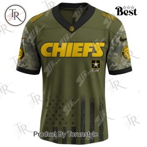 Kansas City Chiefs X 250th U.S Army This We’ll Defend Limited Edition Football Jersey