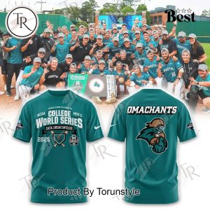 Cocharles Schwab Field NCAA Men’s College World Series 2025 Omahallege Coastal Carolina Chanticleers Blue Hoodie