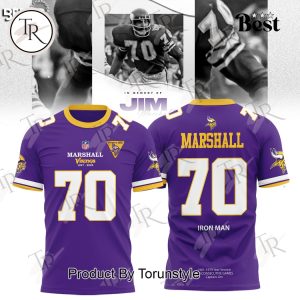 Minnesota Vikings X Jim Marshall Iron Man 2025 Limited Edition Hoodie