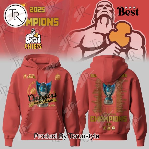 2025 Final Champions Chiefs Rugby Limited Edition Hoodie