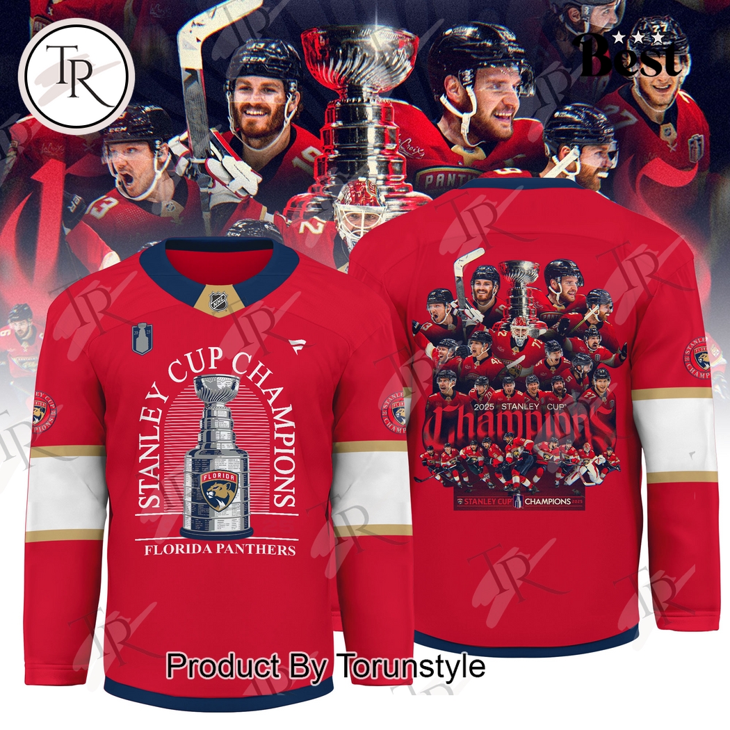 2025 Stanley Cup Champions Florida Panthers Edition Hockey Jersey