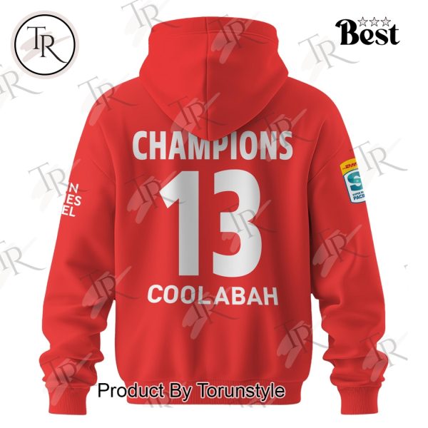 2025 Super Rugby Champions Crusaders 13 Coolabah Hoodie