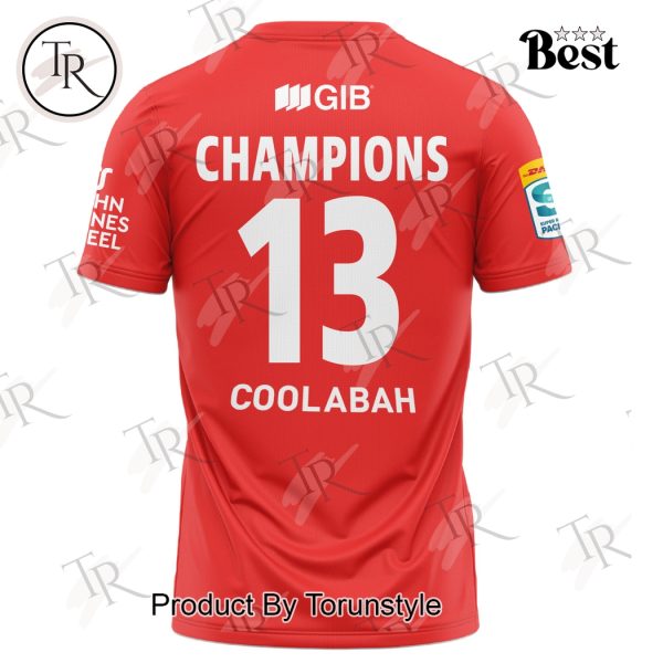 2025 Super Rugby Champions Crusaders 13 Coolabah Hoodie
