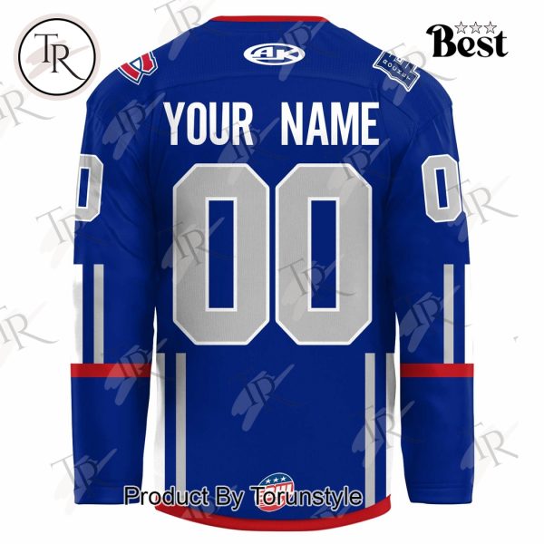 Trois-Rivieres Lions 2025 Kelly Cup Playoffs Custom Name Limited Edition Hockey Jersey – Blue