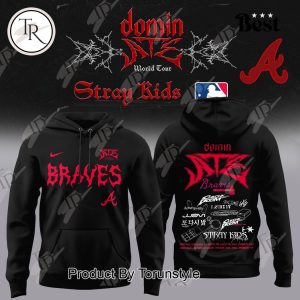 Dominate World Tour Stray Kids X Atlanta Braves 2025 Limited Edition Hoodie