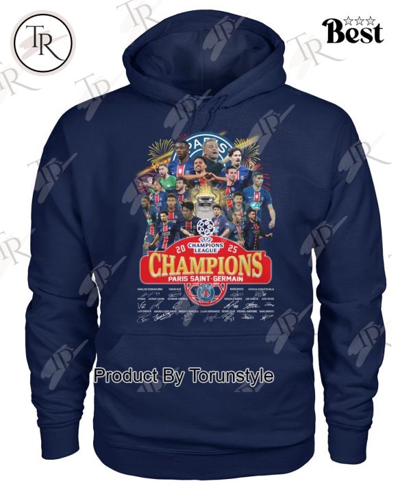 2025 UEFA Champions League Champions Paris Saint-Germain Limited Edition T-Shirt