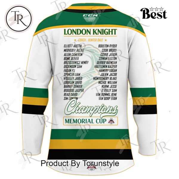 London Knights Champions Memorial Cup 2025 Limited Edition Hockey Jersey