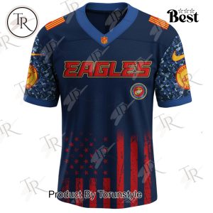 Philadelphia Eagles X U.S.M.C 250th Birthday Limited Edition Football Jersey