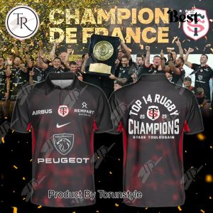 Stade Toulousain Top 14 Rugby 2025 Champions Special Edition Polo Shirt