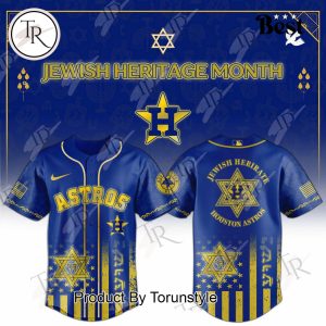 Houston Astros X Jewish Heritage Month 2025 Limited Edition Baseball Jersey