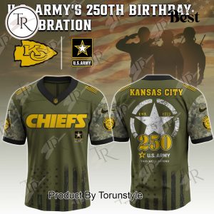 Kansas City Chiefs X 250th U.S Army This We’ll Defend Limited Edition Football Jersey