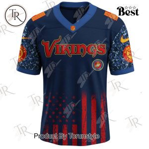 Minnesota Vikings X U.S.M.C 250th Birthday Limited Edition Football Jersey