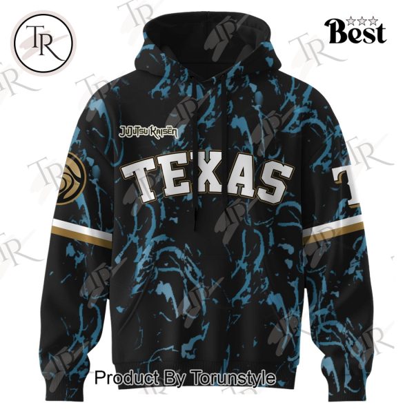 Texas Rangers 2025 X Jujutsu Kaisen Yuji Itadori Custom Name Hoodie