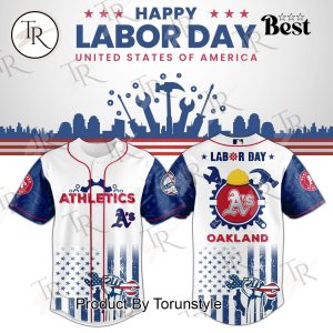 Athletics X Happy Lobor Day United States Of America 2025 Limited Edition Baseball Jersey