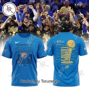20 Oklahoma City Thunder 25 Finals Champions Hoodie – Blue