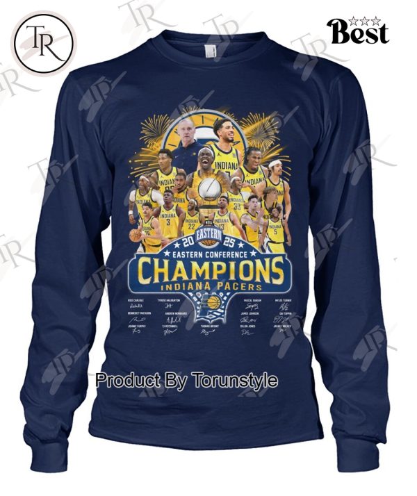 2025 NBA Eastern Conference Champions Indiana Pacers Limited Edition T-Shirt