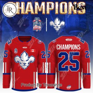 Trois-Rivieres Lions 2025 Kelly Cup Playoffs Special Edition Hockey Jersey – Red