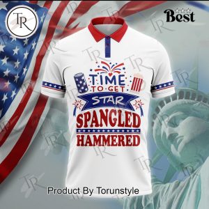 Time To Get Star Spangled Hammered Limited Edition Polo Shirt