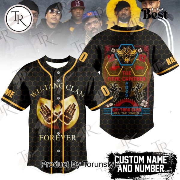 The Final Chamber 2025 Wu-Tang Clan Forever Run The Jewels Custom Name Limited Edition Baseball Jersey