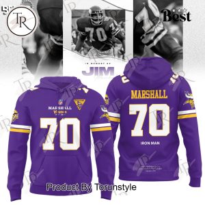 Minnesota Vikings X Jim Marshall Iron Man 2025 Limited Edition Hoodie