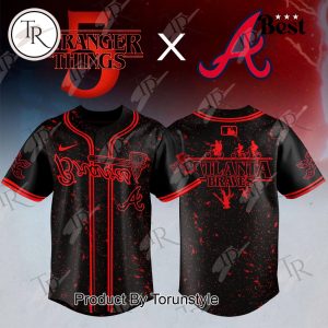 Atlanta Braves X Stranger Things Night Game 2025 Limited Edition Baseball Jersey